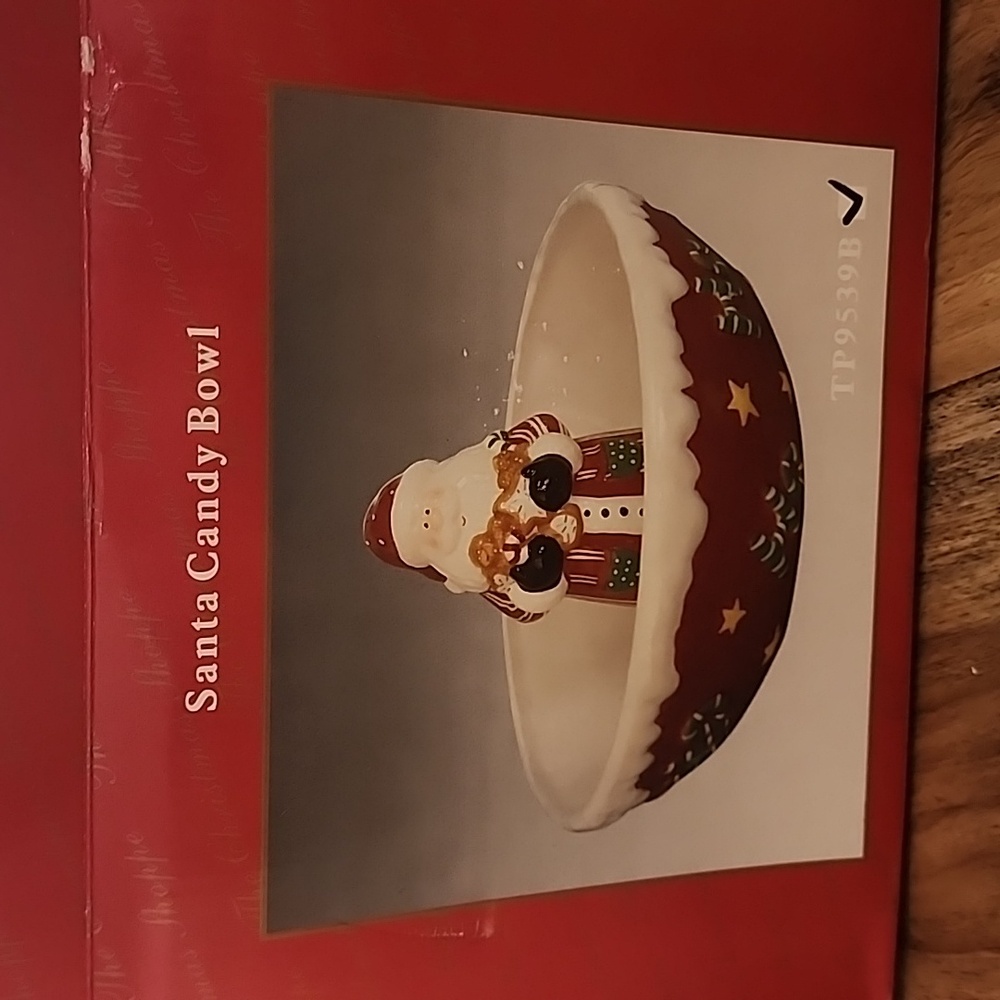 Santa Candy Bowl